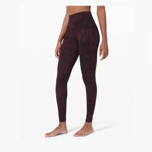 Lululemon align high rise 28” diamond dye size 4 cassis black